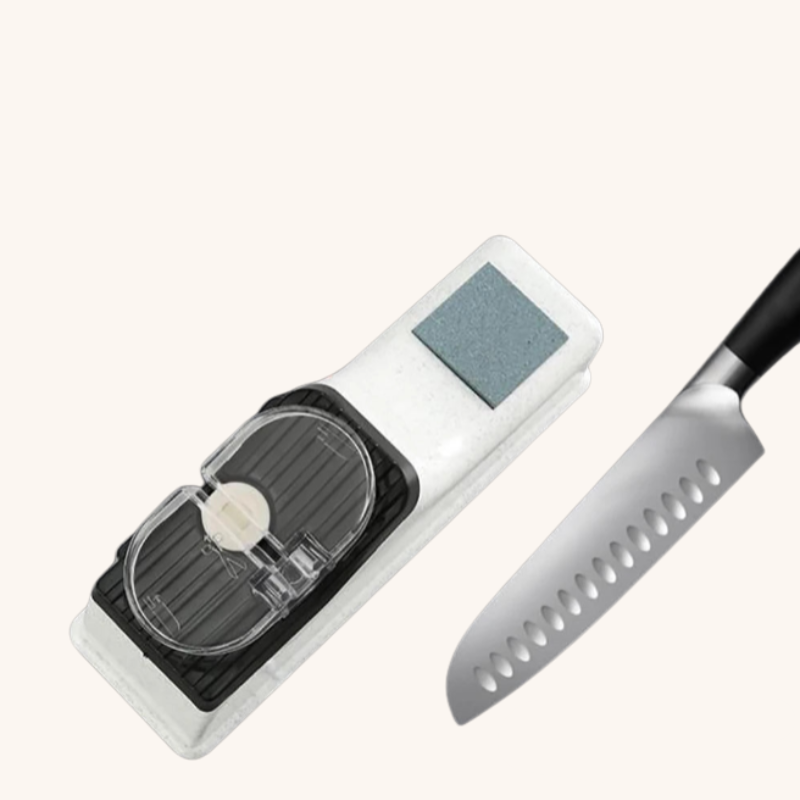 Aiguiseur couteau électrique blanc charge USB Mon aiguiseur couteau