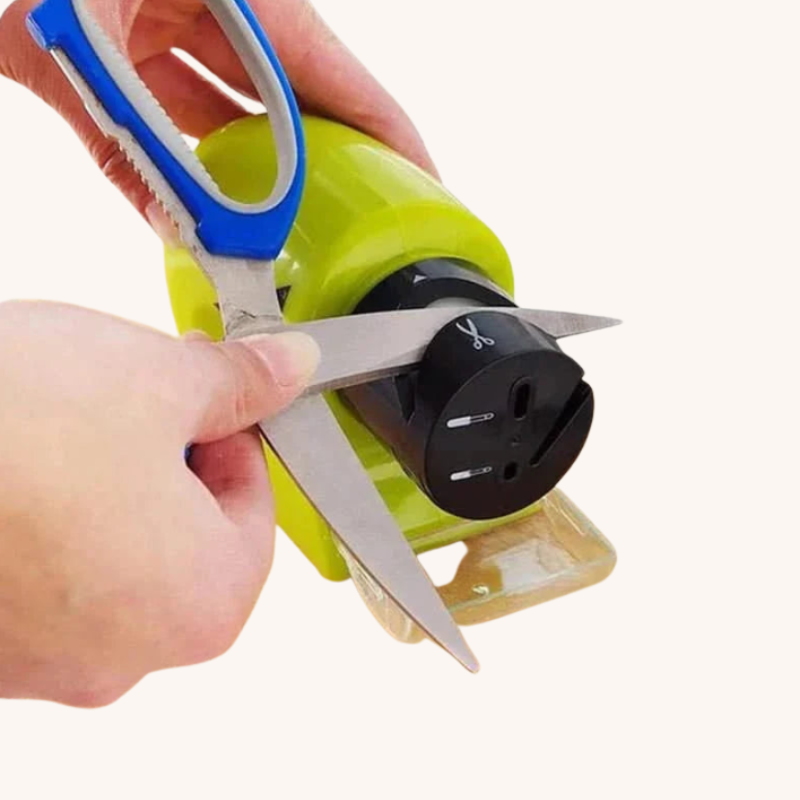 Aiguiseur couteau électrique vert rotatif multifonction Aiguiseur Couteau