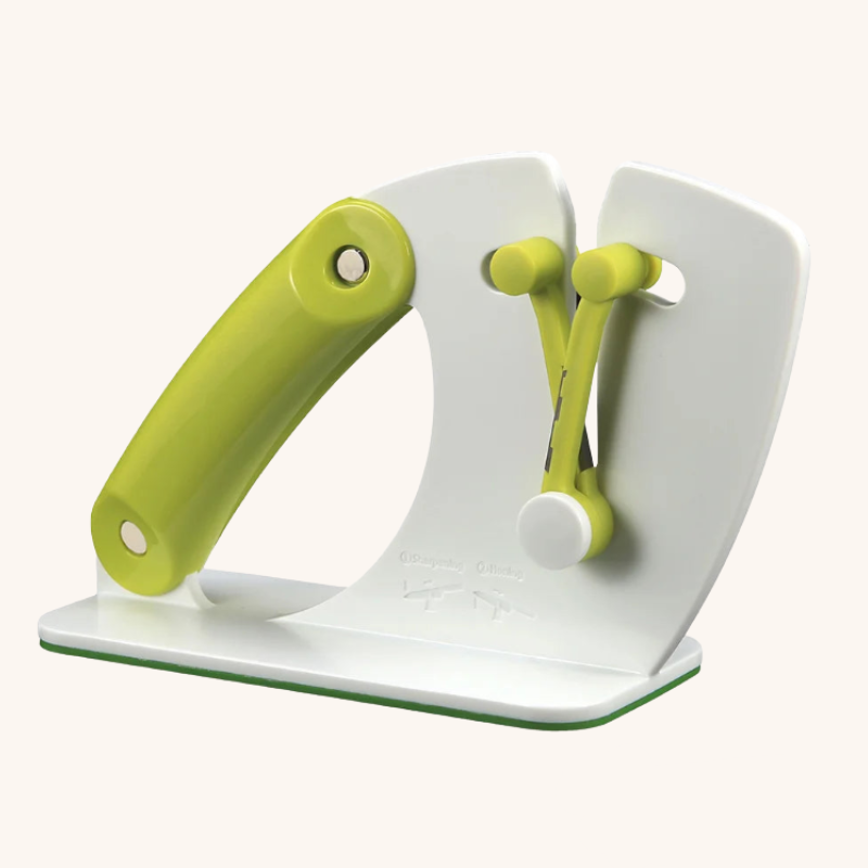 Aiguiseur couteau manuel à pivot bicolore Mon aiguiseur couteau