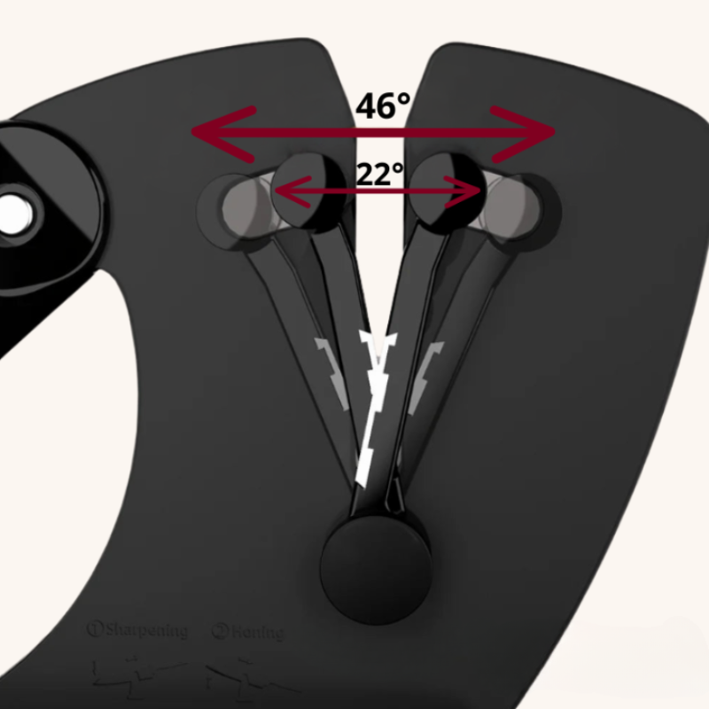 Aiguiseur couteau manuel à pivot bicolore Mon aiguiseur couteau
