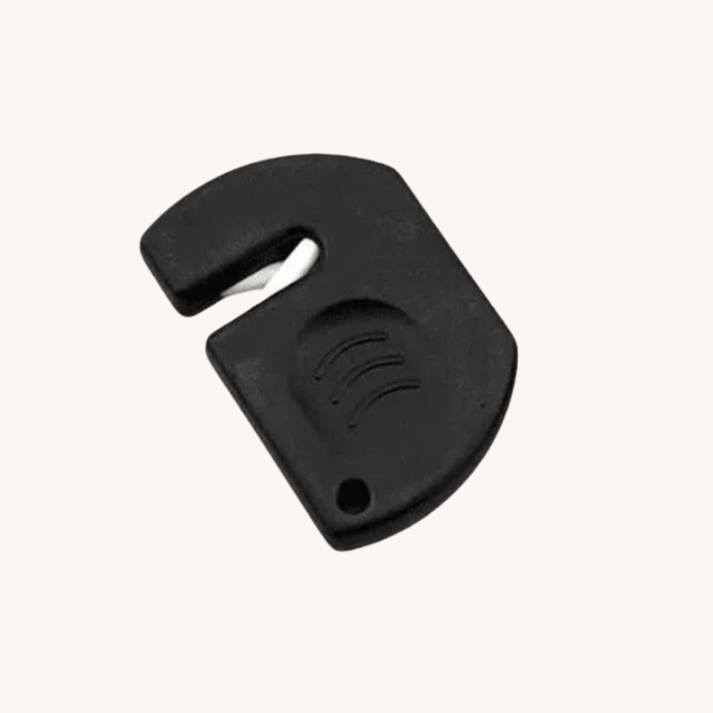 Aiguiseur couteau manuel en céramique petit format noir Aiguiseur Couteau