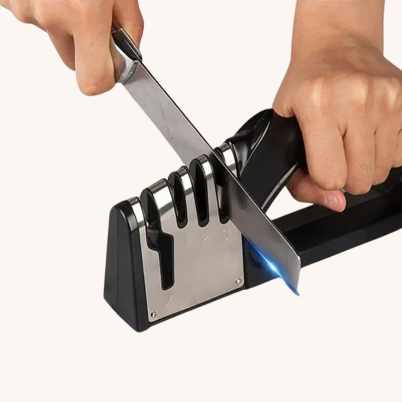Aiguiseur couteau manuel ergonomique en 4 étapes Mon aiguiseur couteau