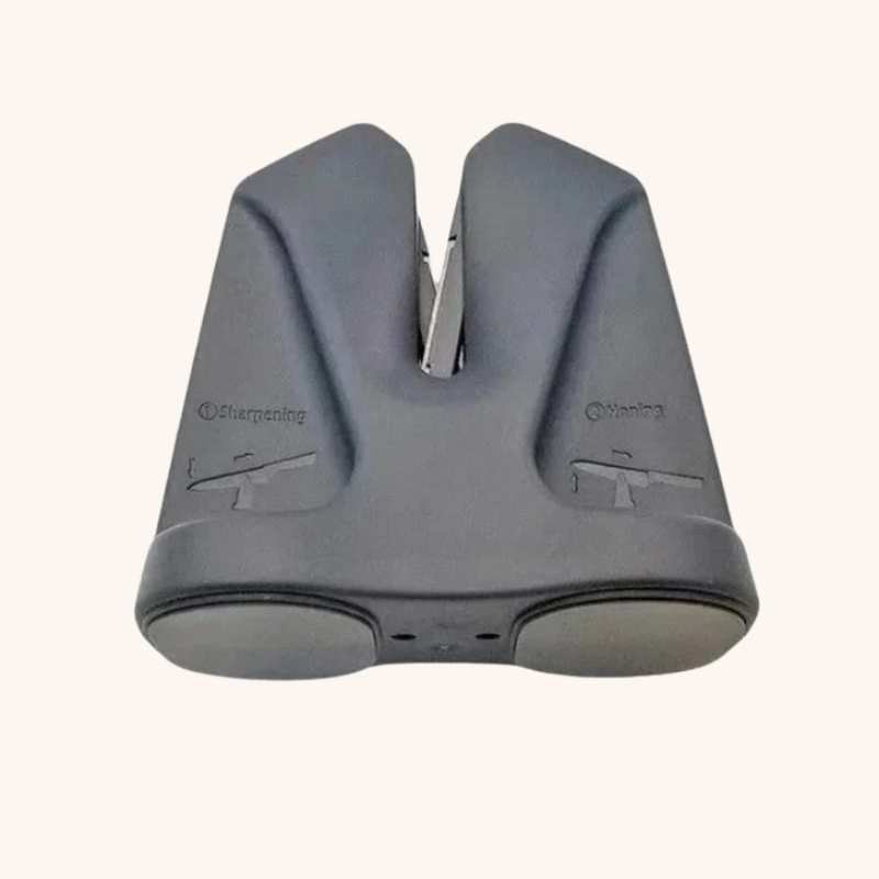 Aiguiseur couteau manuel gris de cuisine à ventouse Aiguiseur Couteau