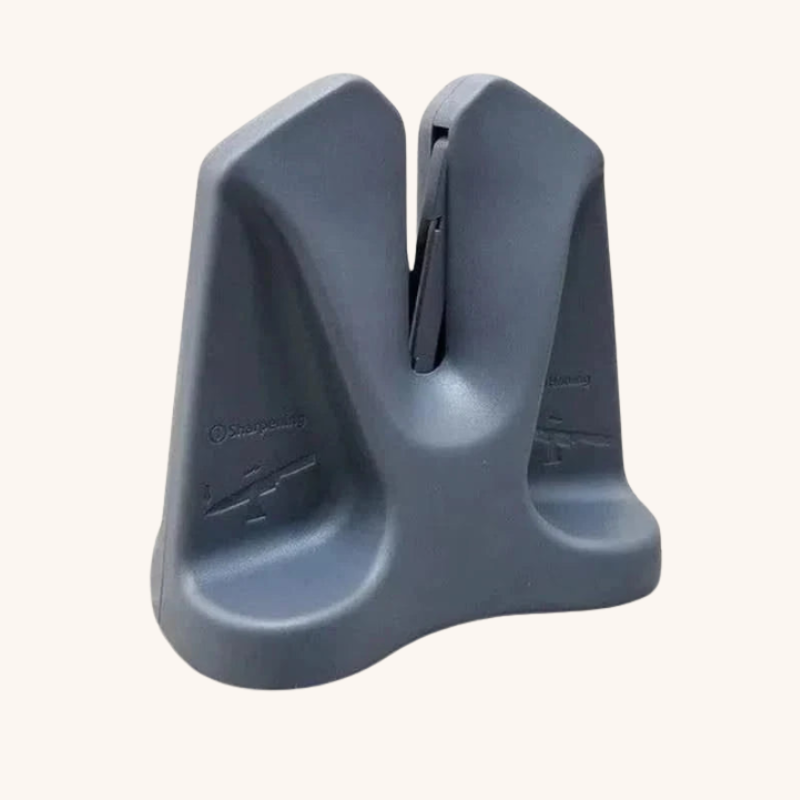 Aiguiseur couteau manuel gris de cuisine à ventouse Aiguiseur Couteau