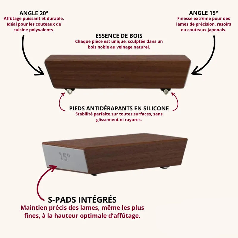 Aiguiseur couteau manuel pour lame de précision Mon aiguiseur couteau