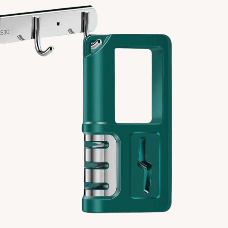 Aiguiseur couteau manuel vert petit format compact Aiguiseur Couteau
