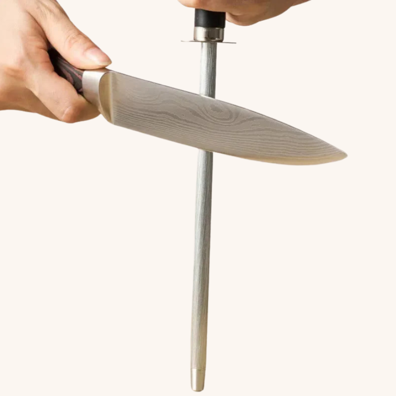 Fusil à aiguiser en acier au carbone Aiguiseur Couteau