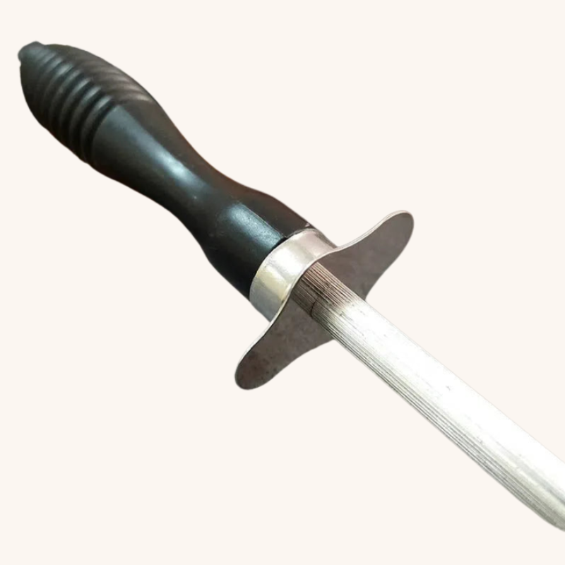 Fusil à aiguiser ergonomique manche noir Aiguiseur Couteau