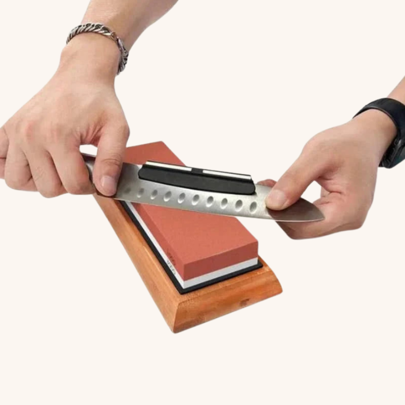 Pierre à aiguiser double-face aiguisage en 3 étapes Aiguiseur Couteau