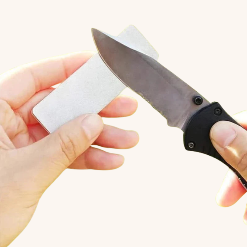 Pierre à aiguiser double face diamant céramique petit format Aiguiseur Couteau