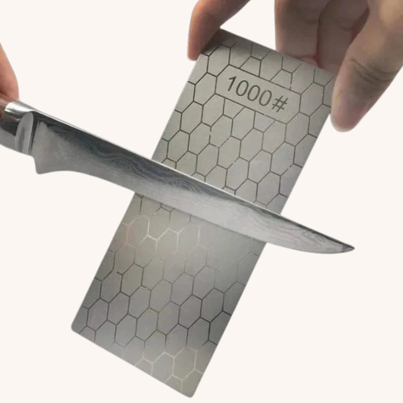 Pierre à aiguiser grain diamant style nid d'abeille Aiguiseur Couteau