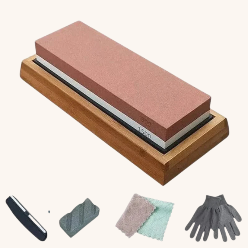 Pierre à aiguiser kit complet accessoirisé Aiguiseur Couteau