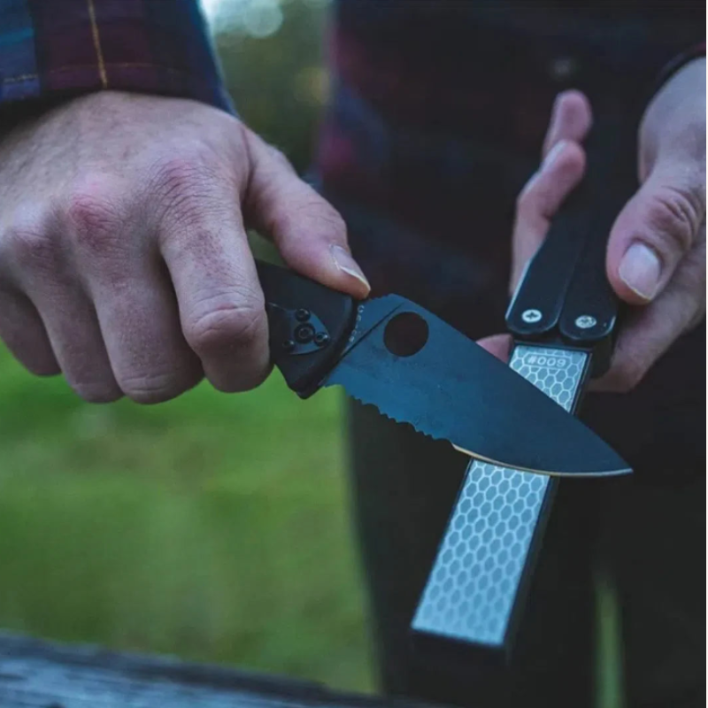 Pierre à aiguiser pliable petit format Aiguiseur Couteau