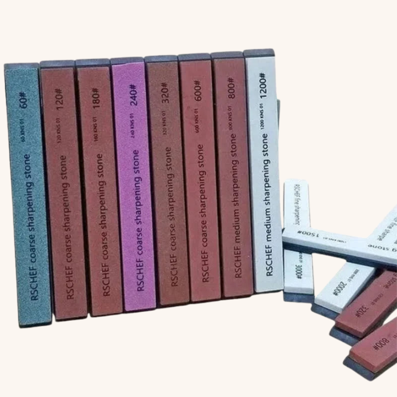 Pierre à aiguiser professionnelle lot multiple grains Aiguiseur Couteau