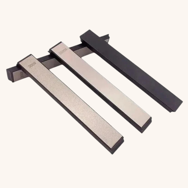 Pierre à aiguiser type diamante pour couteaux lot de 4 Aiguiseur Couteau