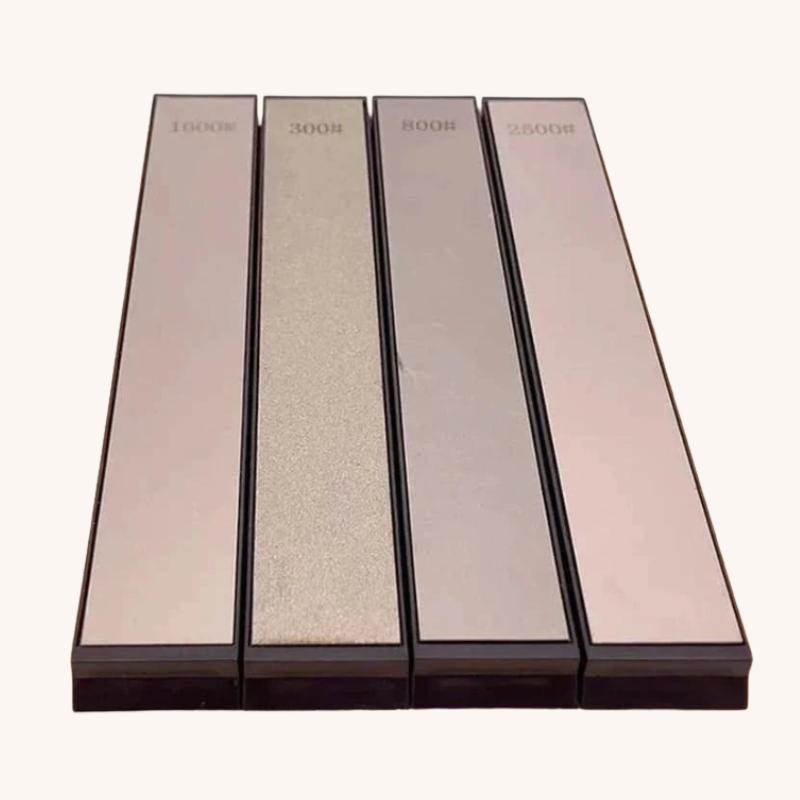 Pierre à aiguiser type diamante pour couteaux lot de 4 Aiguiseur Couteau