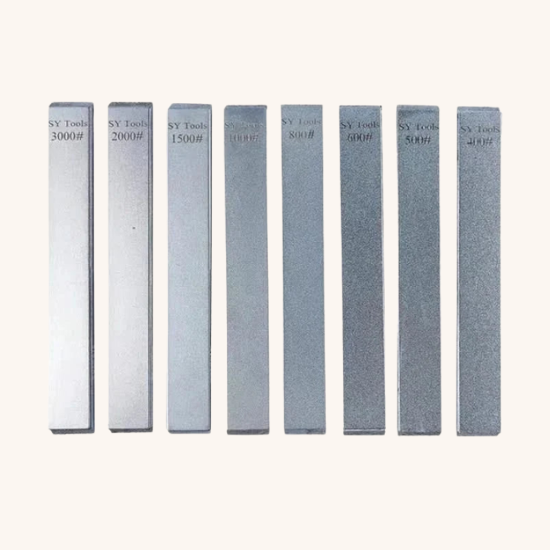 Pierres à aiguiser en grain type diamant lot de 8 Aiguiseur Couteau