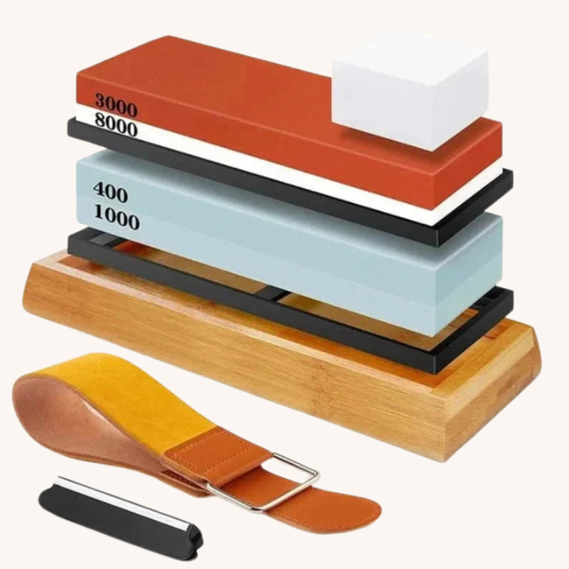 Pierres à aiguiser ensemble professionnel complet Aiguiseur Couteau