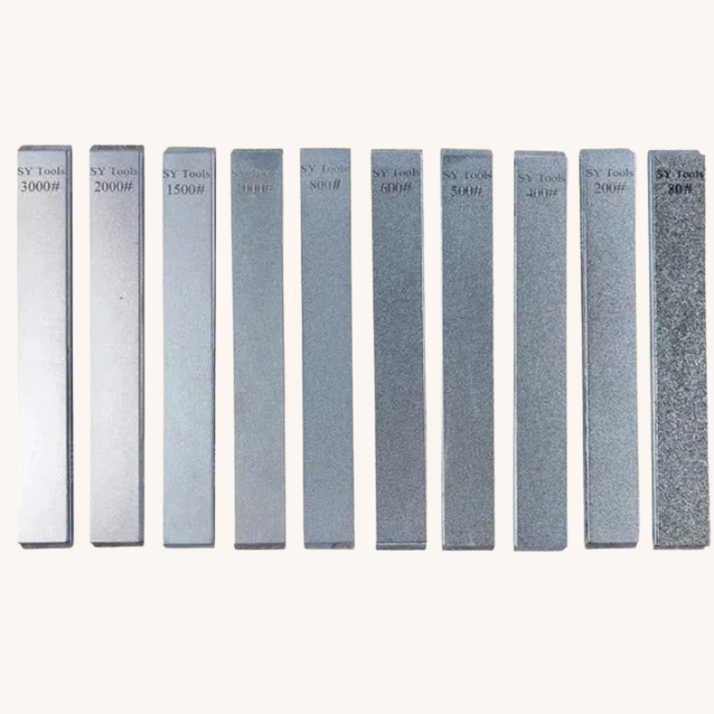 Pierres à aiguiser grain type diamant lot de 10 Aiguiseur Couteau