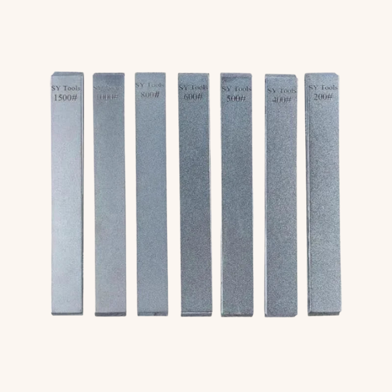 Pierres à aiguiser grain type diamant lot de 7 Aiguiseur Couteau