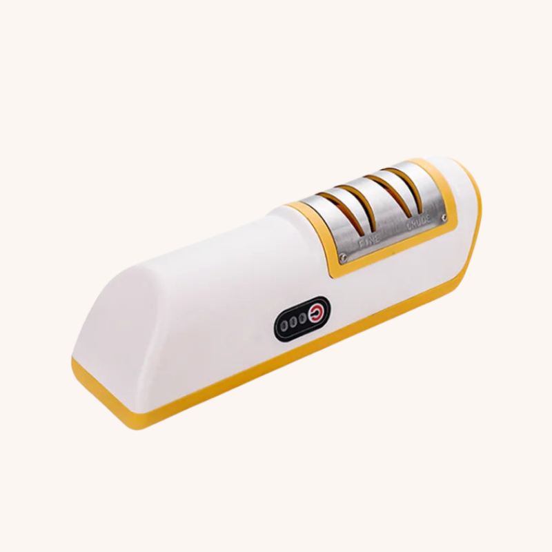 Aiguiseur couteau électrique 2 en 1 automatique coloré Jaune Mon aiguiseur couteau