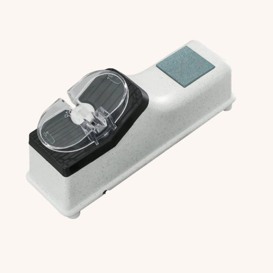 Aiguiseur couteau électrique blanc charge USB Mon aiguiseur couteau