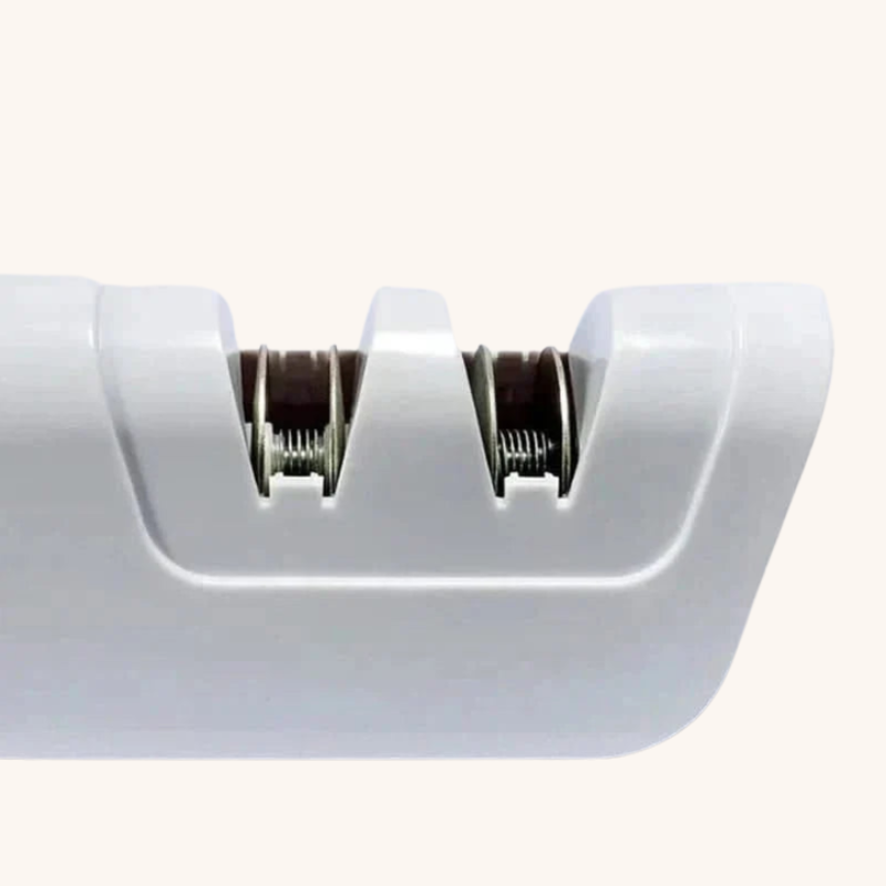 Aiguiseur couteau électrique blanc type diamant en 4 étapes Aiguiseur Couteau