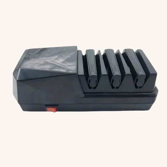 Aiguiseur couteau électrique gris en 3 étapes Aiguiseur Couteau