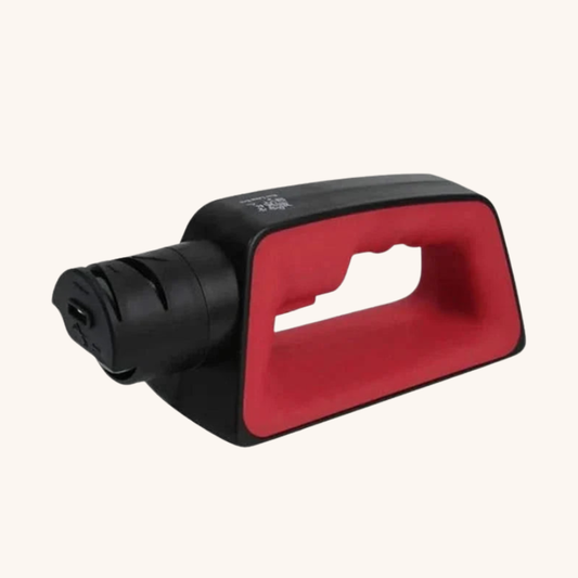 Aiguiseur couteau électrique rouge et noir rotatif Aiguiseur Couteau