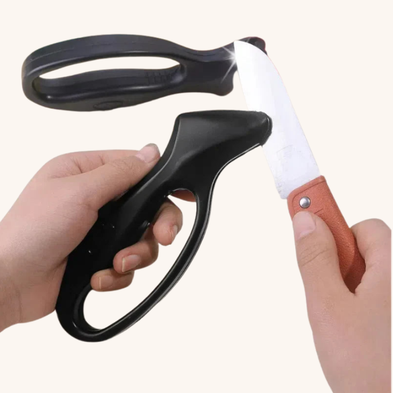 Aiguiseur couteau manuel avec poignée ergonomique noir Aiguiseur Couteau