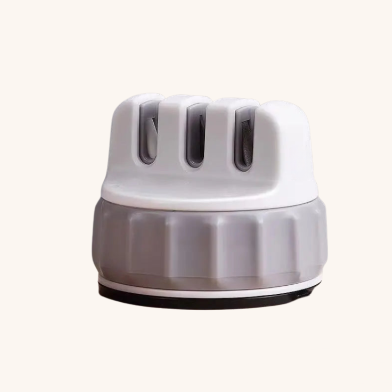 Aiguiseur couteau manuel blanc à ventouse Mon aiguiseur couteau