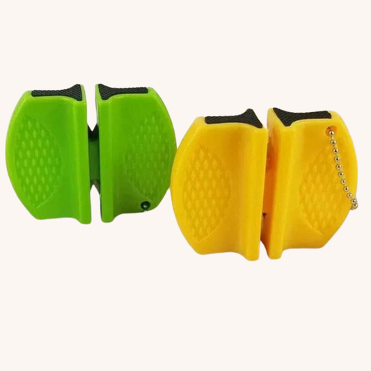 Aiguiseur couteau manuel double face coloré petit format Aiguiseur Couteau