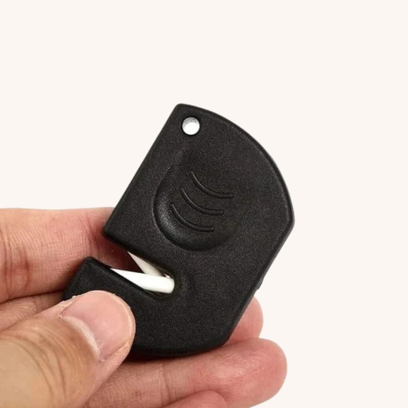 Aiguiseur couteau manuel en céramique petit format noir Aiguiseur Couteau