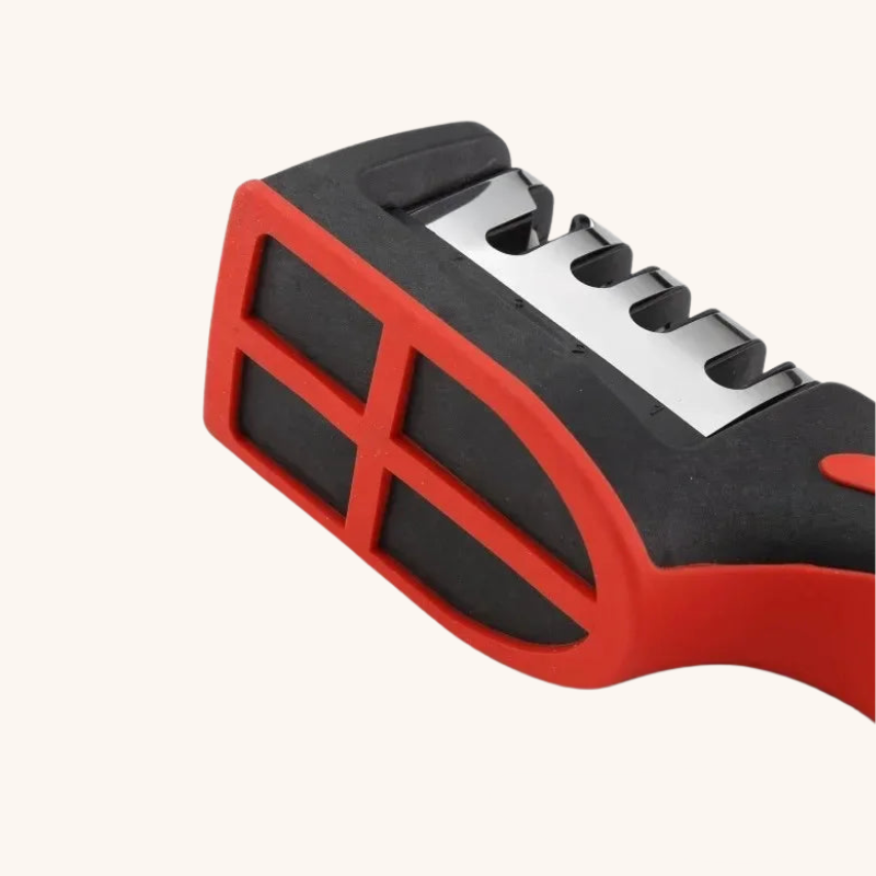 Aiguiseur couteau manuel rouge en tungstène Mon aiguiseur couteau