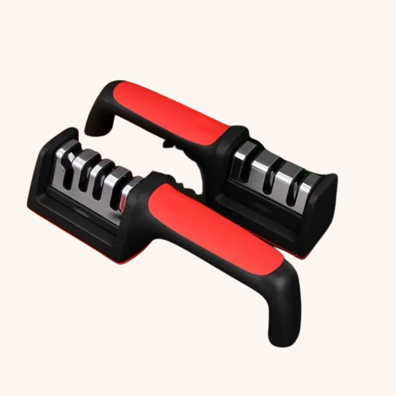 Aiguiseur couteau manuel rouge en tungstène Mon aiguiseur couteau