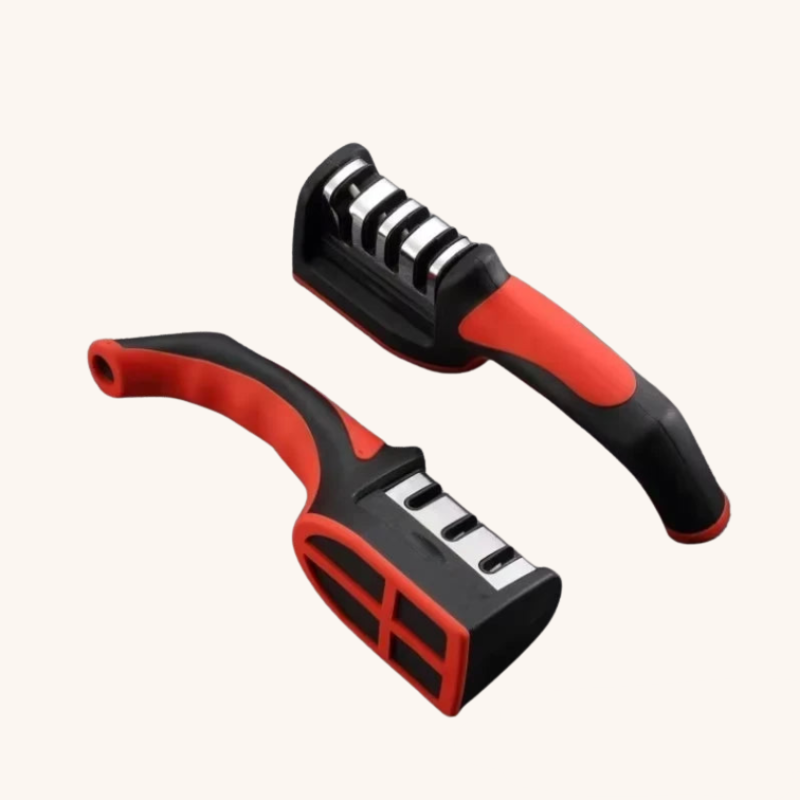 Aiguiseur couteau manuel rouge en tungstène Mon aiguiseur couteau