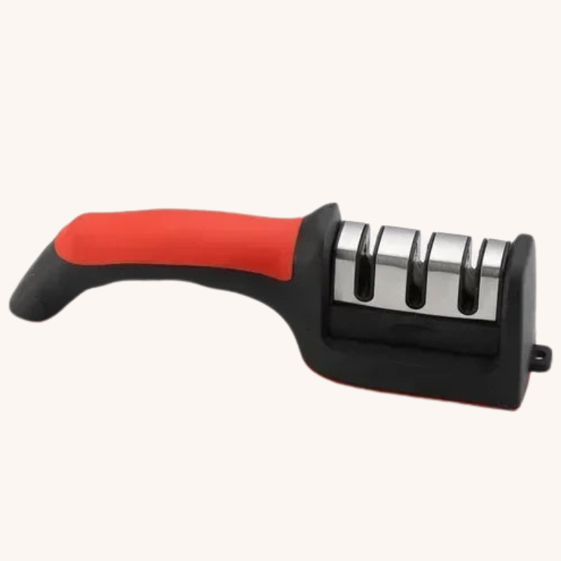 Aiguiseur couteau manuel rouge en tungstène Mon aiguiseur couteau