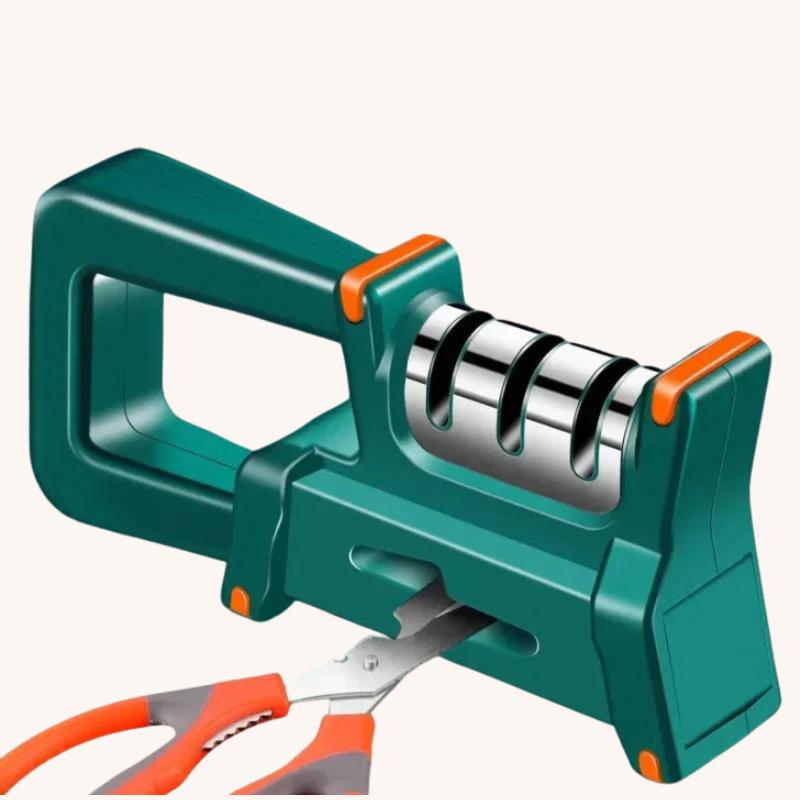 Aiguiseur couteau manuel vert petit format compact Aiguiseur Couteau