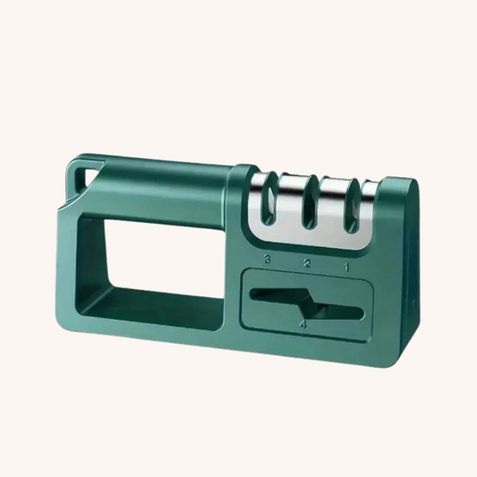 Aiguiseur couteau manuel vert petit format compact Aiguiseur Couteau