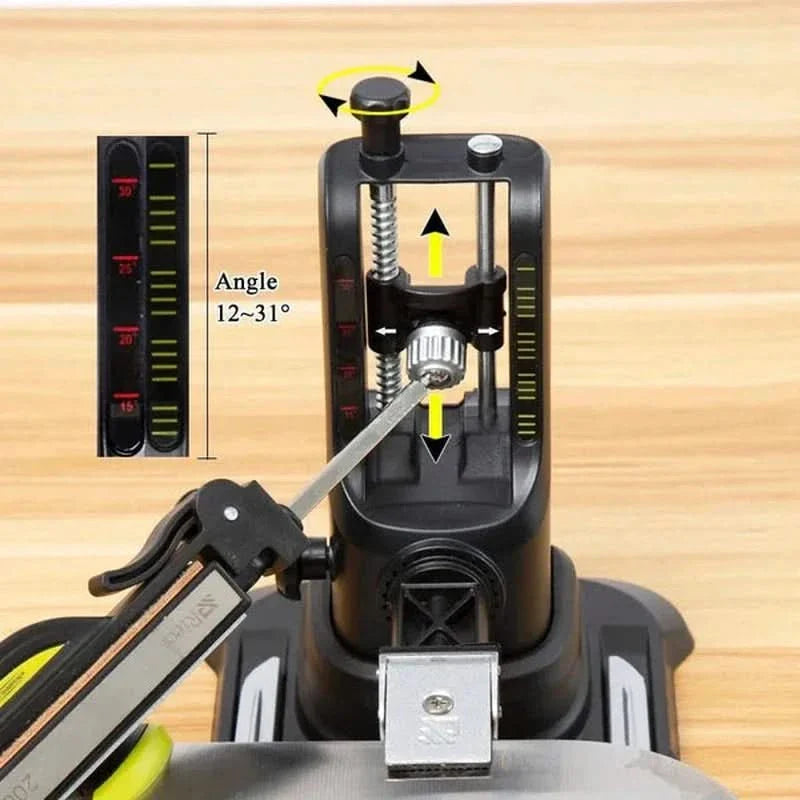 Aiguiseur couteau professionnel noir angle fixe pour pierres à aiguiser Aiguiseur Couteau