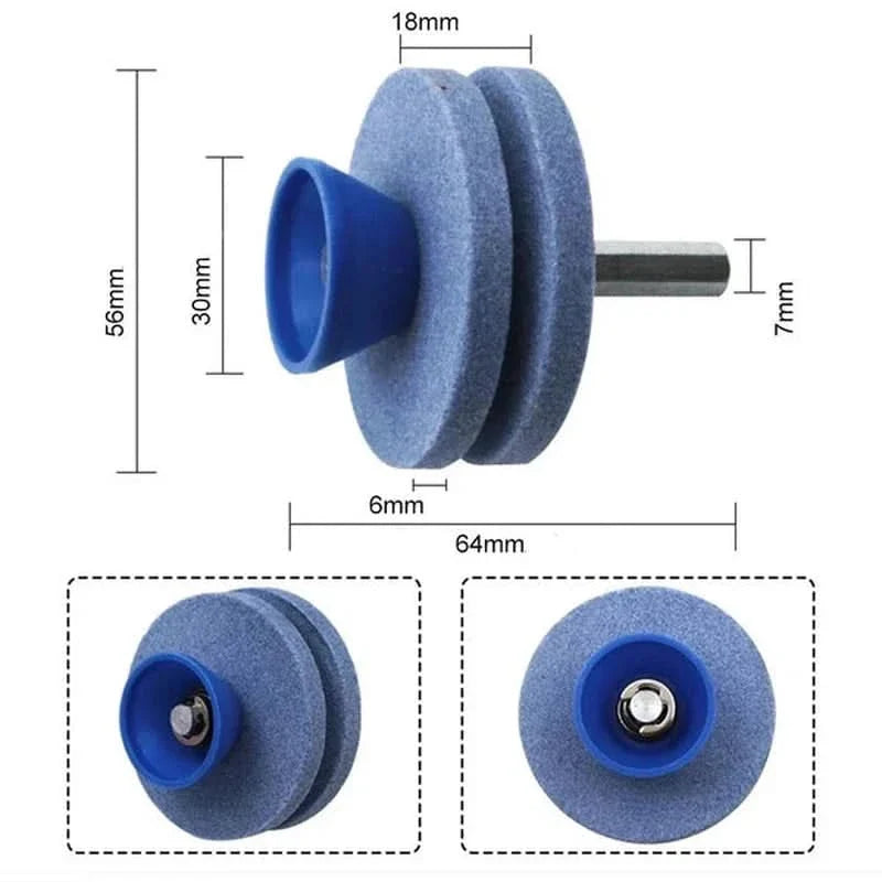Meule d'affûtage lame utilitaire pour perceuse Aiguiseur Couteau