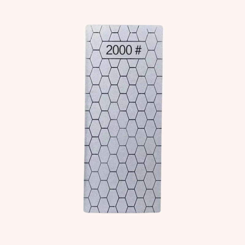 Pierre à aiguiser grain diamant style nid d'abeille 2000# Aiguiseur Couteau