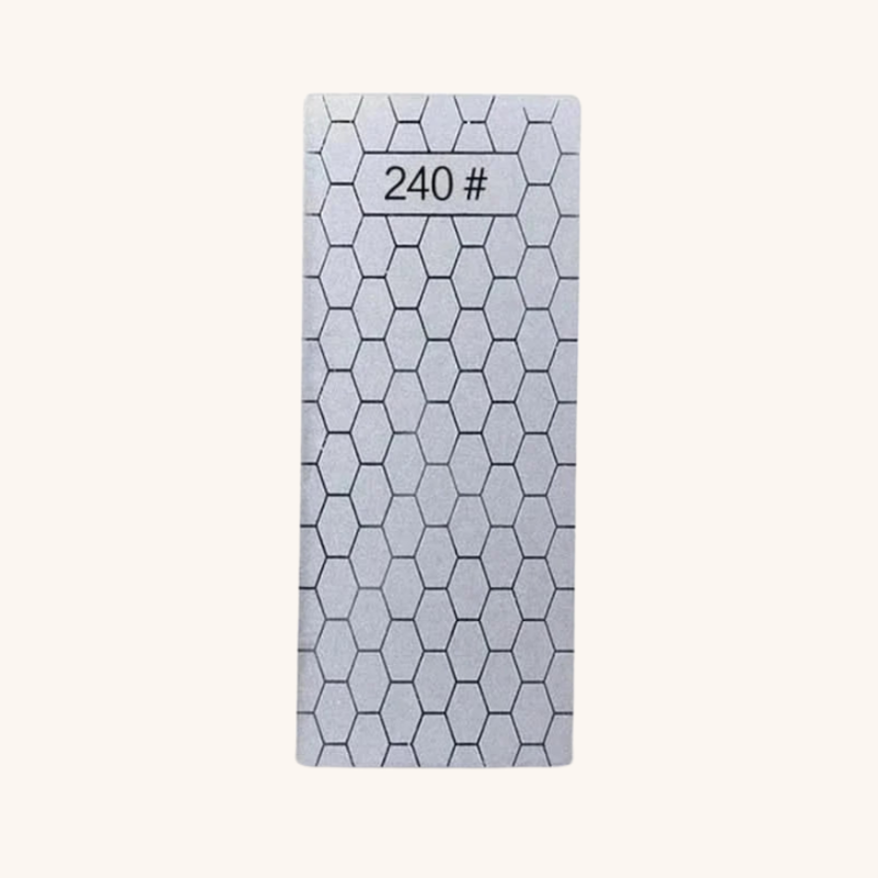 Pierre à aiguiser grain diamant style nid d'abeille 240# Aiguiseur Couteau