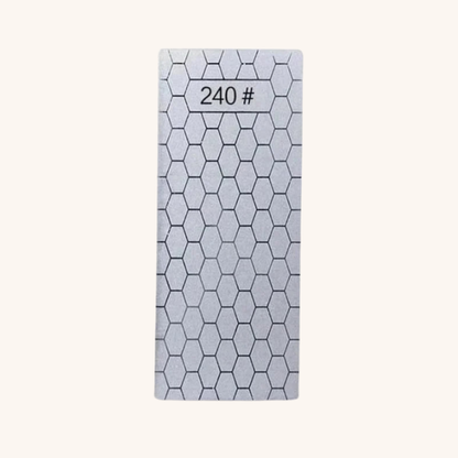 Pierre à aiguiser grain diamant style nid d'abeille 240# Aiguiseur Couteau