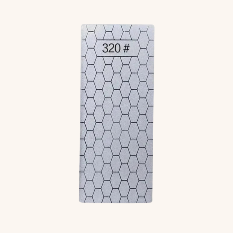 Pierre à aiguiser grain diamant style nid d'abeille 320# Aiguiseur Couteau