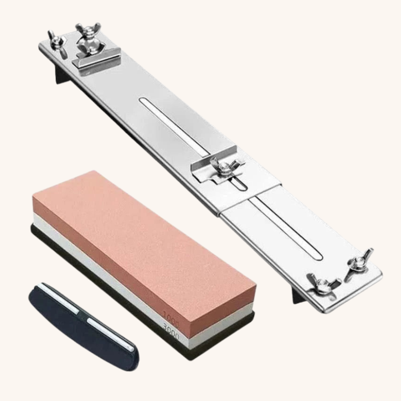 Pierre à aiguiseur avec support ajustable kit complet Grains #1000 #3000 Aiguiseur Couteau
