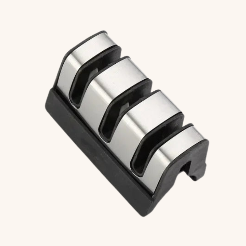 Tête en tungstène pour aiguiseur couteau manuel rouge 3 étapes Mon aiguiseur couteau