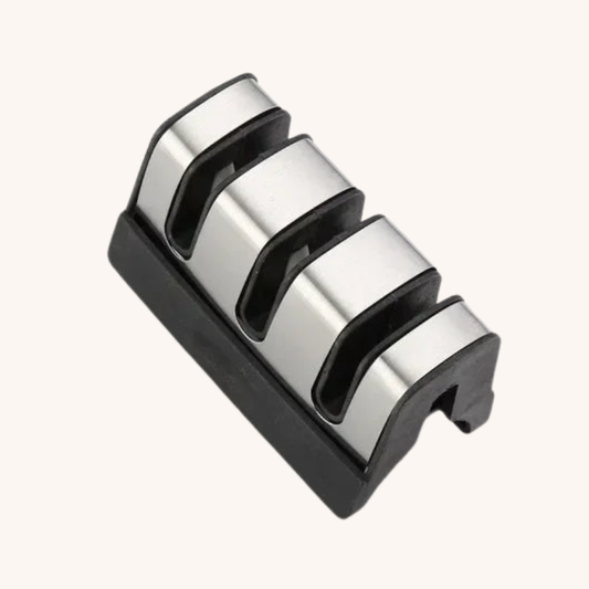 Tête en tungstène pour aiguiseur couteau manuel rouge 3 étapes Mon aiguiseur couteau