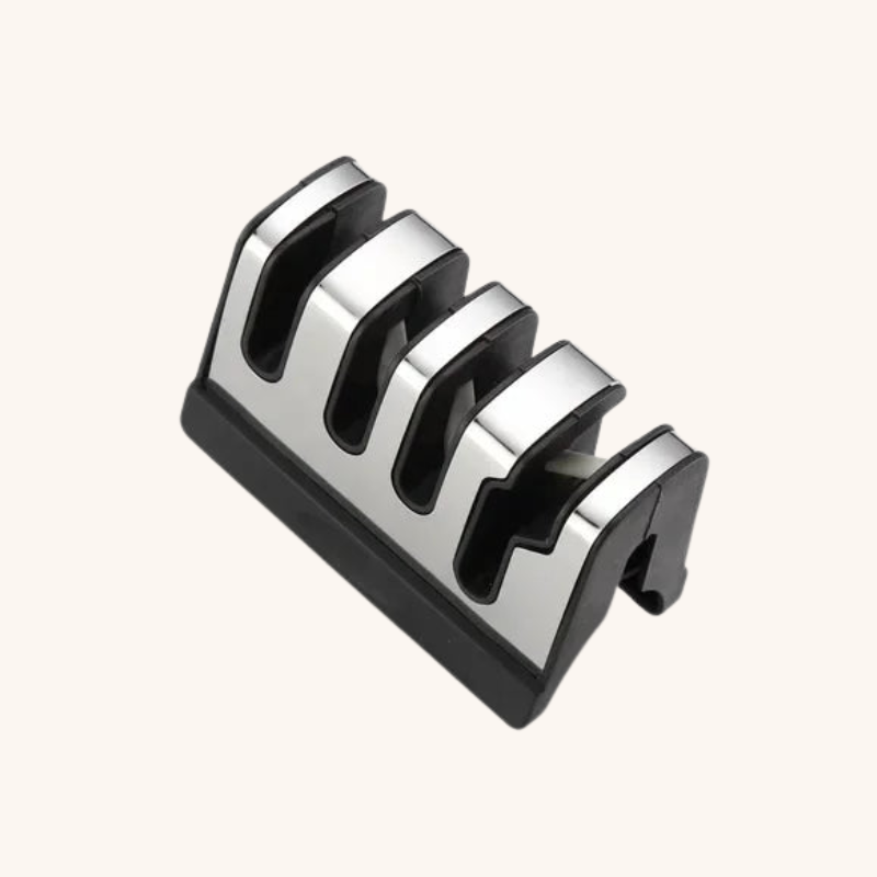 Tête en tungstène pour aiguiseur couteau manuel rouge 4 étapes Mon aiguiseur couteau